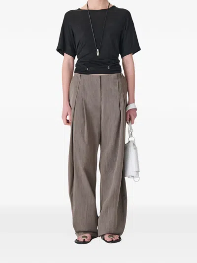 Iro Sorenza Open-back T-shirt In Black