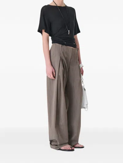 Iro Sorenza Open-back T-shirt In Black