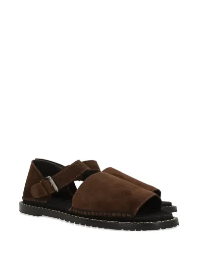 Castaã±er Buckle-strap Sandals In Brown