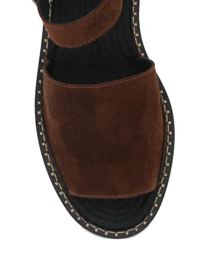 Castaã±er Buckle-strap Sandals In Brown