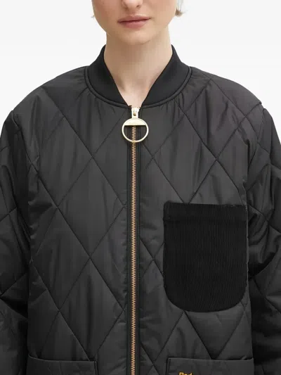Barbour Quilted Jacket In Black