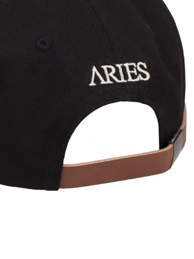Aries Column A Embroidered Cap In Black
