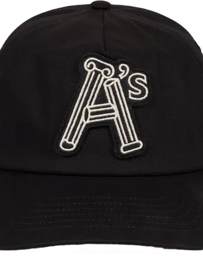 Aries Column A Embroidered Cap In Black
