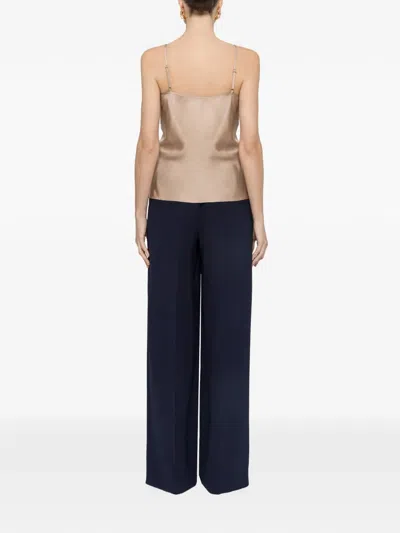 Nissa Tulle-insert Top In Neutral