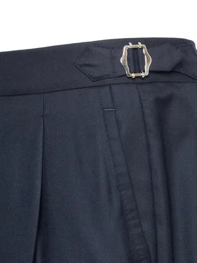Franzese Collection Rolls-royce Single-breasted Buttoned Suit In Blue