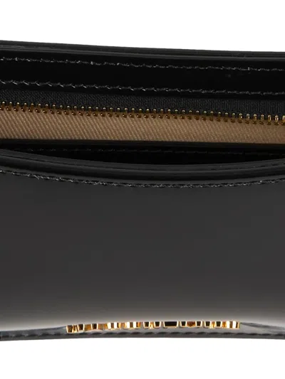 Jacquemus Ex 24hbaw00404ac18a01 Le Petit Bisou Chaine Shoulder Bags Black In Black