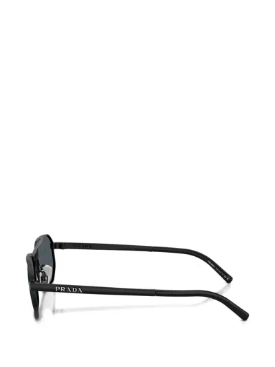 Prada Geometic-frame Sunglasses In Black