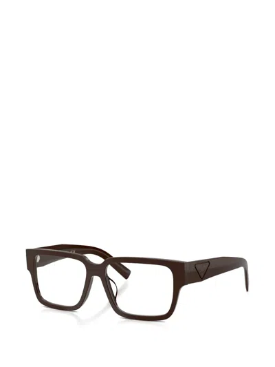 Prada Square-frame Glasses In Brown