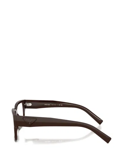Prada Square-frame Glasses In Brown