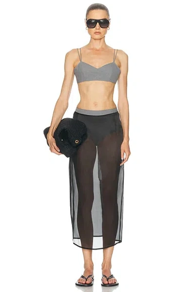 Jil Sander Bra Set In Gray
