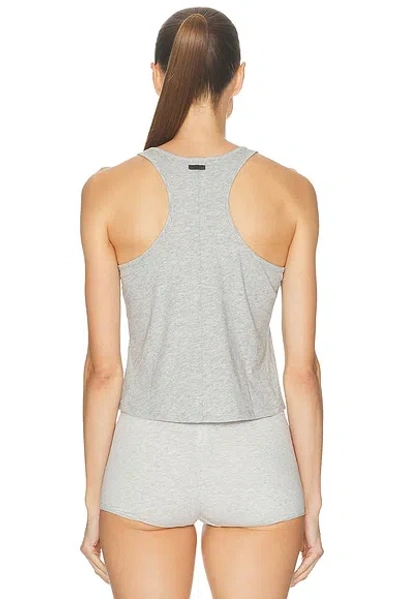 Lunya Pima Curved Hem Tank Storm Grey Heather In Multi