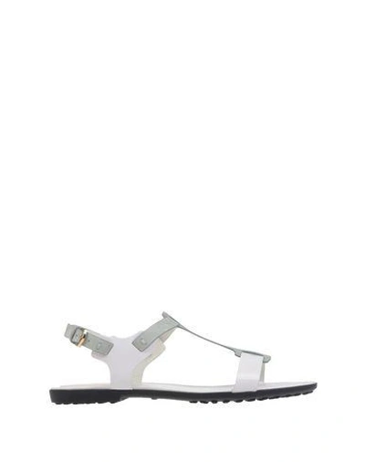 Shop Tod's Sandals In Light Green