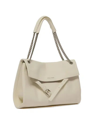 Orciani Medium Venus Shoulder Bag In Neutral