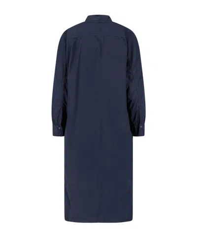 Aspesi Button Front Jacket In Blue