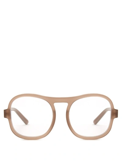 Chloé Marlow Acetate Glasses In Taupe-grey