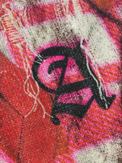 Aries Digi Patchwork V-neck Sweater In Multi