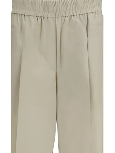 Brunello Cucinelli Elasticated Palazzo Pants In Neutral