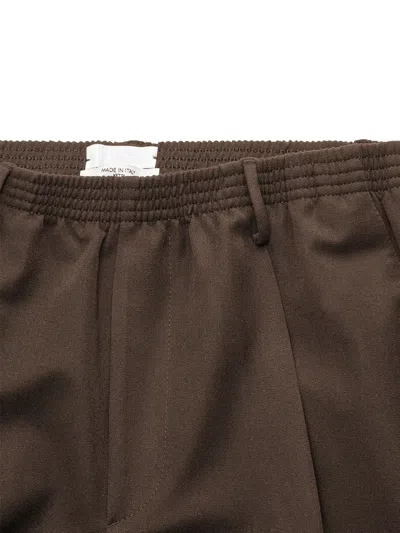 Cellar Door Elasticated Trousers In Brown