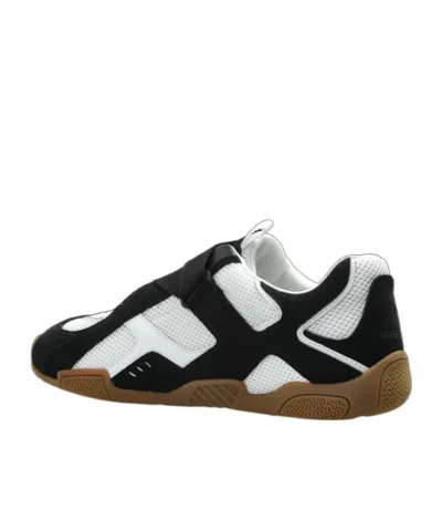 Versace Cross-over Strap Panelled Sneakers In Multi