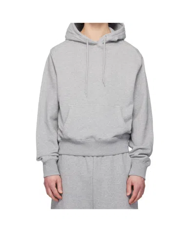 Entire Studios Drawstring Kangaroo-pocket Hoodie In Gray