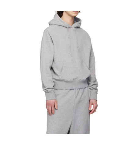 Entire Studios Drawstring Kangaroo-pocket Hoodie In Gray