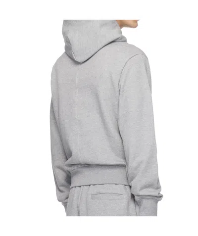 Entire Studios Drawstring Kangaroo-pocket Hoodie In Gray