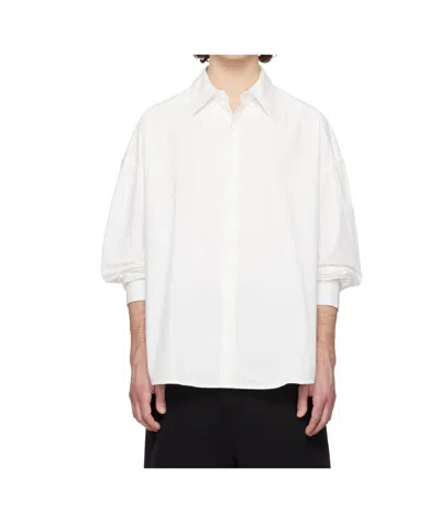 Entire Studios Miller Oversize Cotton Shirt In White