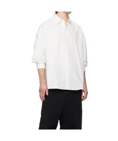 Entire Studios Miller Oversize Cotton Shirt In White