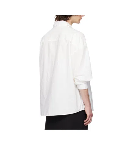 Entire Studios Miller Oversize Cotton Shirt In White