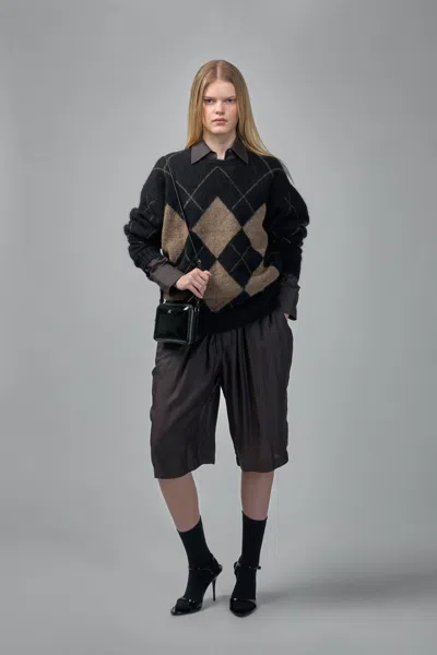Frenken Argyle-pattern Jumper In Black