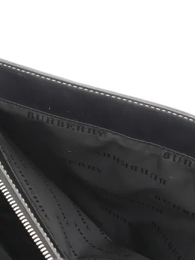 Pre-owned Burberry 2000s Check-pattern Tote Bag In Gray