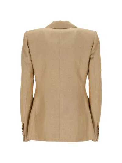Blazé Milano Button Double-breasted Jacket In Neutral