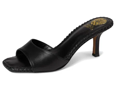 Vince Camuto Emmla Stitched Mule Sandals In Black