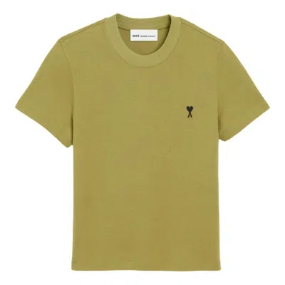 Ami Alexandre Mattiussi Cotton T-shirt In Green