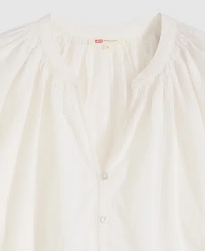 Levi's Plus Size Relaxed-fit Button-front Top In Pink