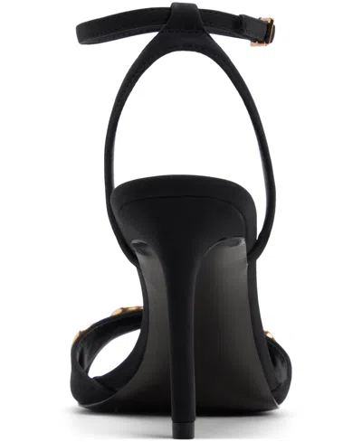 Aldo Leara Ankle Strap Pointed Toe Sandal In Black