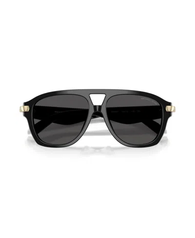 Michael Kors Grenada 56mm Aviator Sunglasses In Metallic