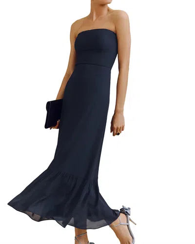 Reformation Arta Dress In Navy