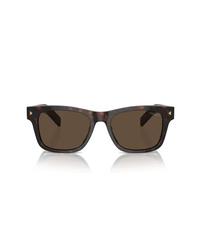 Prada Eyewear Square Frame Sunglasses In Radica Tortoise