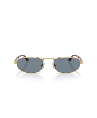 Persol Womens Gold Po1028s Pillow-frame Metal Sunglasses