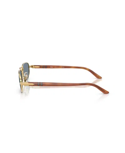 Persol Womens Gold Po1028s Pillow-frame Metal Sunglasses
