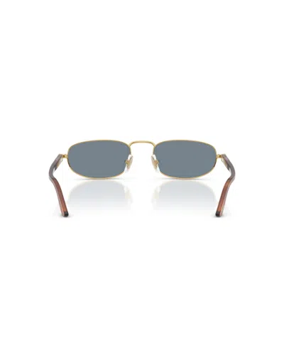 Persol Womens Gold Po1028s Pillow-frame Metal Sunglasses