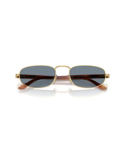 Persol Womens Gold Po1028s Pillow-frame Metal Sunglasses