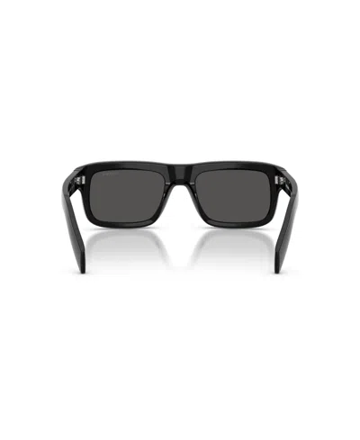 Prada Men's Rectangle Sunglasses, Pr D11s In Black