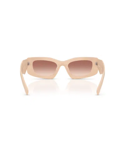 Prada 0pr D03sd Bold Rectangular Acetate Sunglasses In Neutral