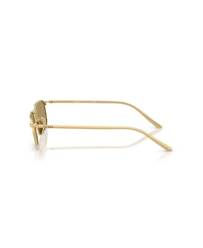 Prada Rectangle-frame Sunglasses In Gold