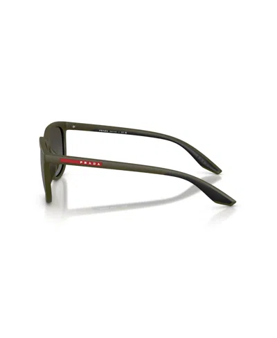Prada Men's Rectangle Sunglasses, Ps B09su In Red