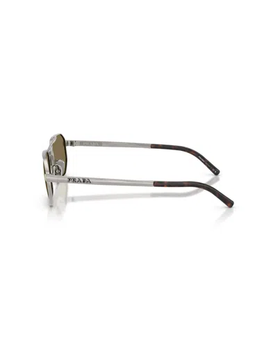 Prada Geometric-frame Sunglasses In Gray
