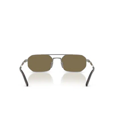 Prada Geometric-frame Sunglasses In Gray