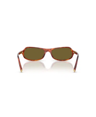 Miu Miu 0mu B10su Rectangular Tortoiseshell Sunglasses In Pink